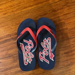 Polo by Ralph Lauren Men's Blue and Red Sandals
